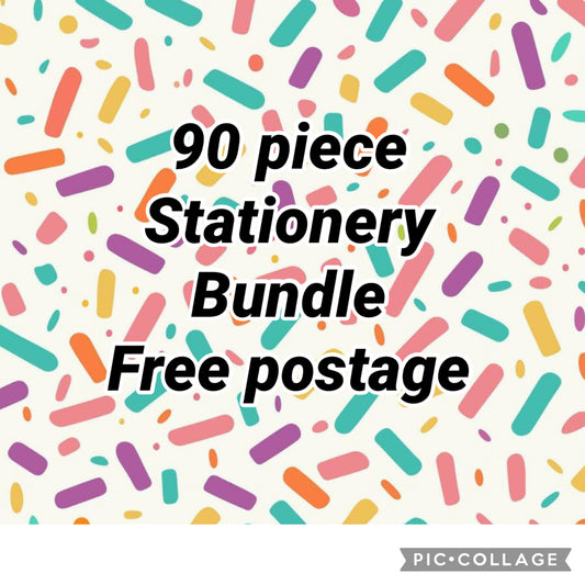 90 item stationery bundle free postage